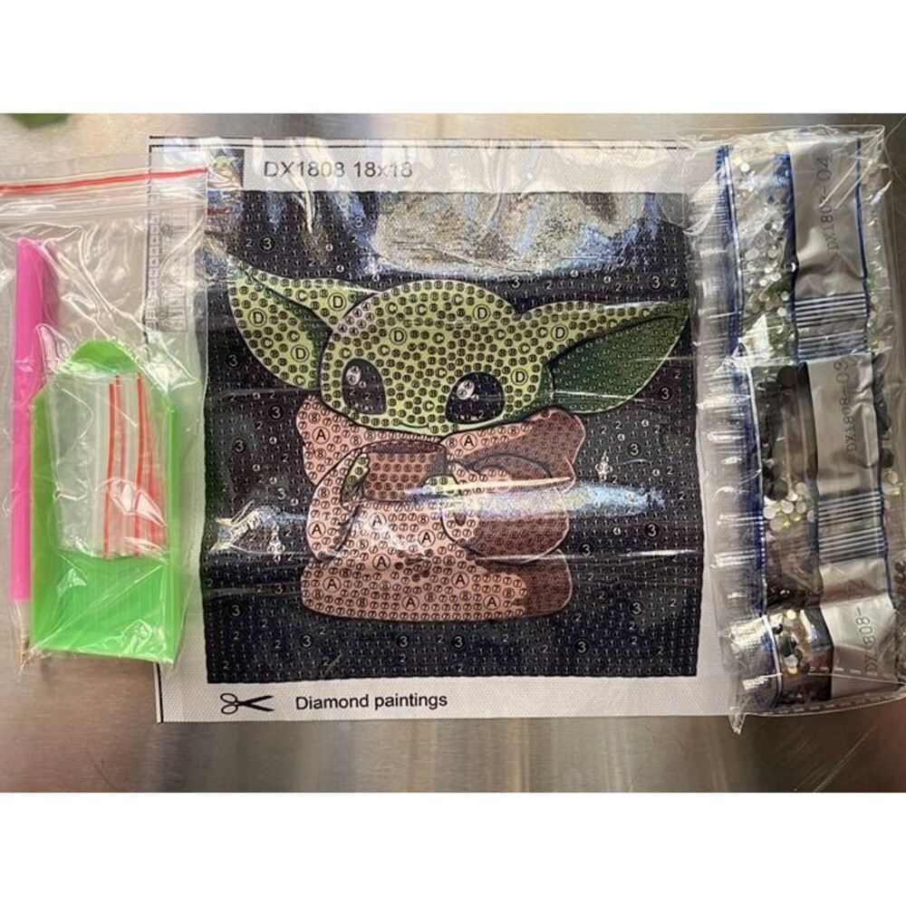 Baby Yoda/Grogu Diamond Painting Kit